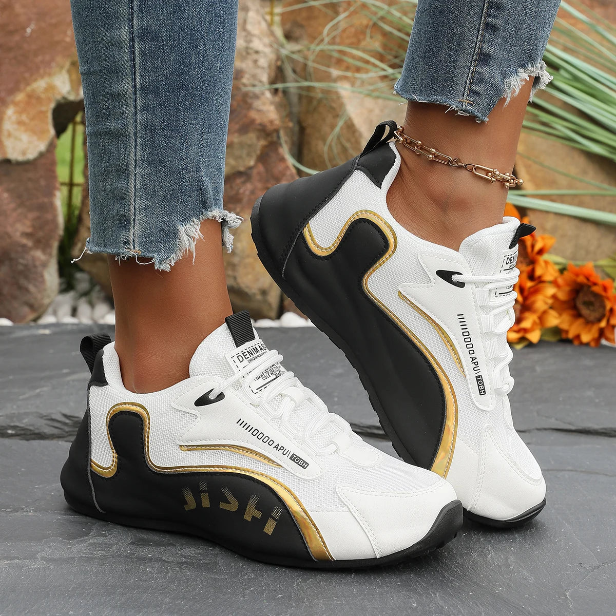 1 Pair of Women's Shoes with Inner Height Adjustment, Suitable for All Seasons, Breathable and Comfortable, Plus Sizes, Sporty C