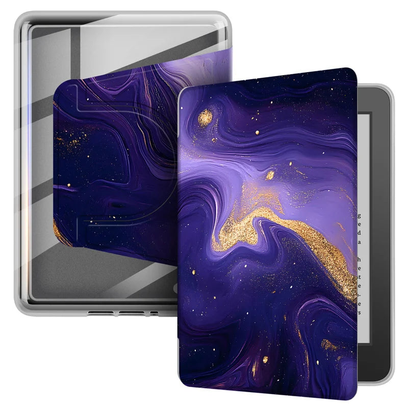 For Kindle 11th Generation Case 2024 RS23CV 360° Rotatable Magnetic Detachable Acrylic Case For Kindle 11th Gen C2V2L3 6" Funda