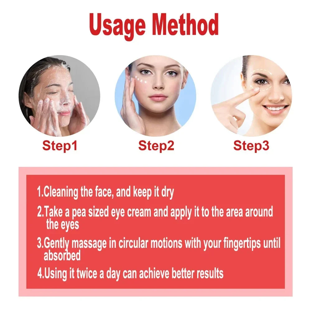 Anti-Wrinkle Remove bags Puffiness Dark Circles under eyes Lightening Fine Lines Moisturizing Whitening Skin Care