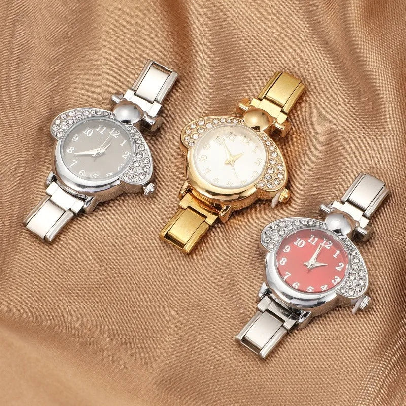 Irregular alloy case Arabic numeral classic dial Stars-shaped diamond-encrusted fashion Stainless Steel Bracelet ladies watch