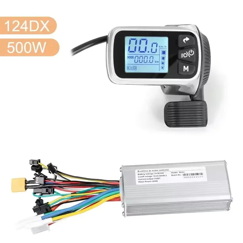 500W 25A Electric Bike Brushless Controller with LCD Display 24V 36V 48V Scooter Motor Controller Ebike Accessories