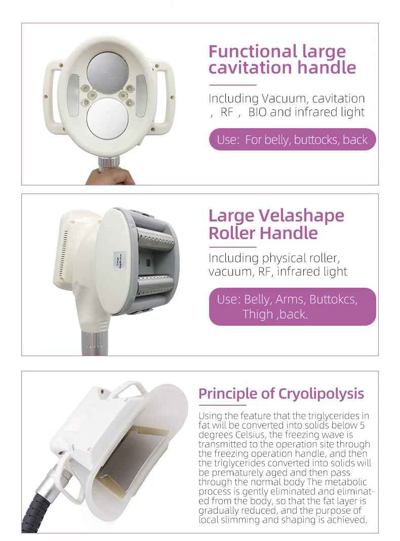 V10 Multifunctional Cavitation Body Slimming Machine Vacuum Roller Fat Reduction Weight Loss Body Sculpting Beauty Equipment For