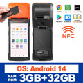 Android 13/14 Handheld Terminal POS 58mm Mobile Receipt Bill Thermal Printer 1D/2D Scanner 5.5''HD Support WiFi Bluetooth POS