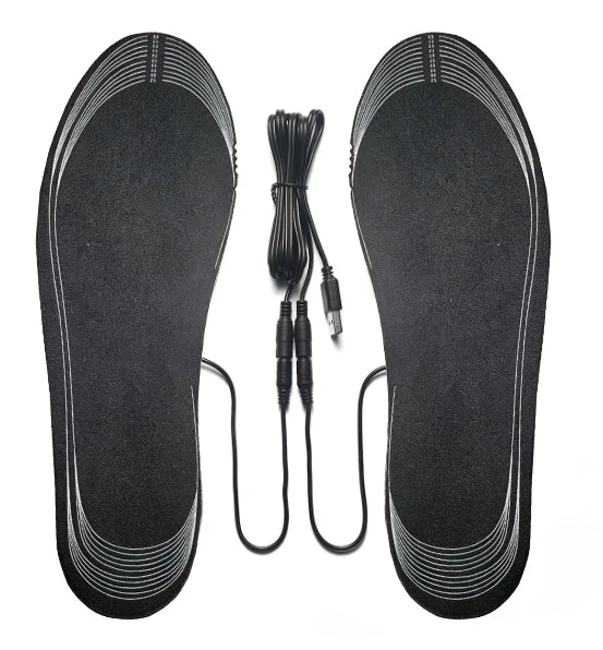 1Pair Winter Heated Insoles USB Heating Feet Warmer Thermal Shoes Sock Pad Heated Insoles Washable Full Foot Fever Unisex