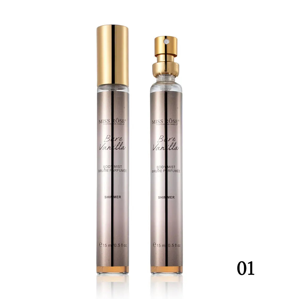 15ml Portable Shimmer Floral Perfume For Women Long‑lasting Light Fragrance Mini Scent Body Mist Daily Cosmetics