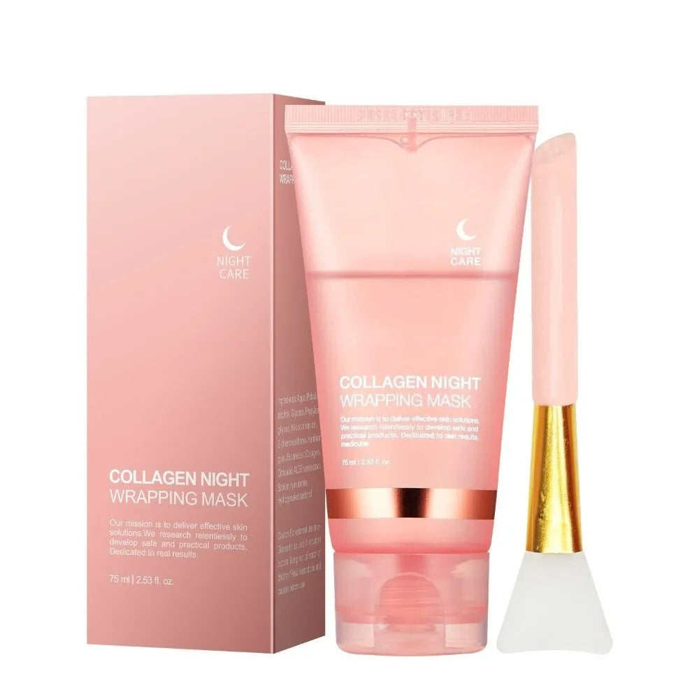 75ml Night Repair Collagen Peel-Off Masks Anti-Aging Intensive Repair Collagen Night Peel Off Mask Firming Treatment