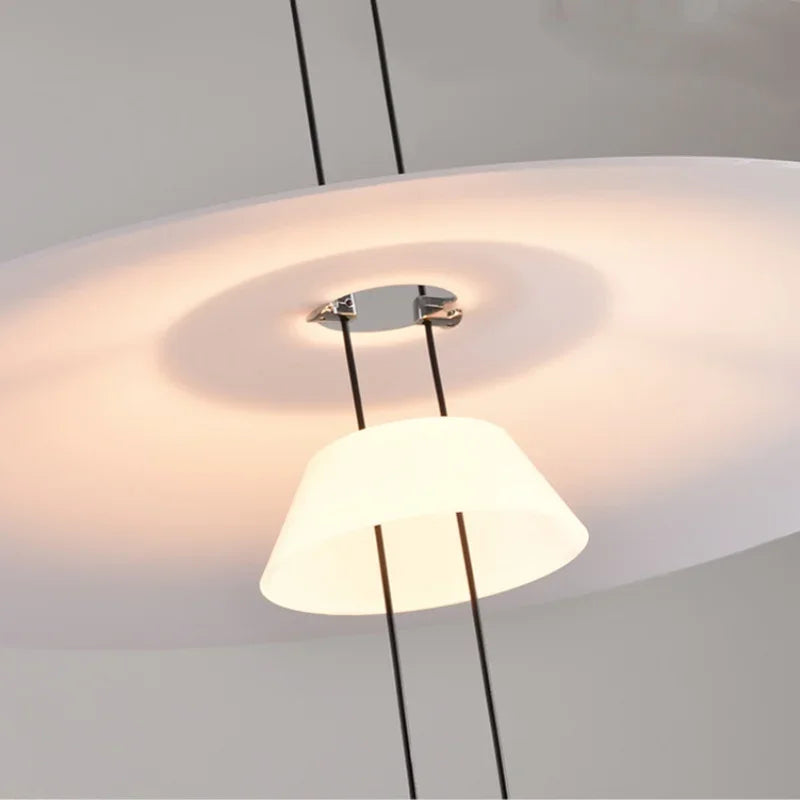 Modern Pendant Light Minimalist Circular Hanging Lamp for Living Room Dining Room Bar Dining Table Decorative Lighting Fixtures