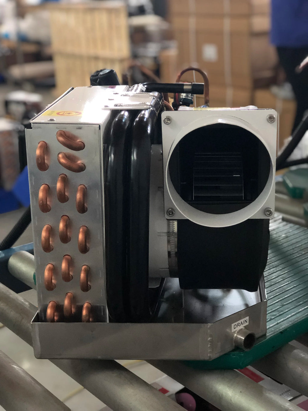 HOPEWELL Compact Design Sea Water Cooled Self Contained Marine Boat Air Conditioner 12000 Btu Vessel Yacht AC Units