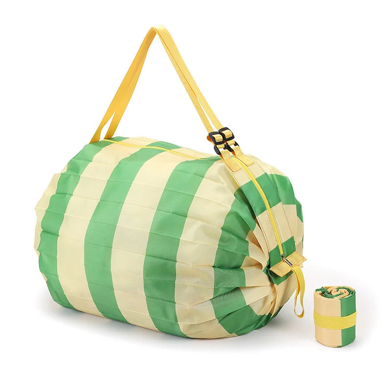 Portable Shopping Bag Large Capacity Foldable Storage Shoulder Bag Travel Handbags With Handle Outdoor EDC Camp Beach Bag