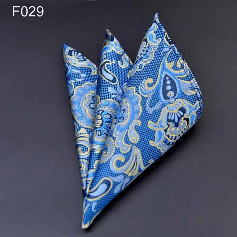 41 Colors Men's Handkerchief Plaid Dot Paisley Hankies Hanky Business Pocket Square Chest Towel 25*25CM