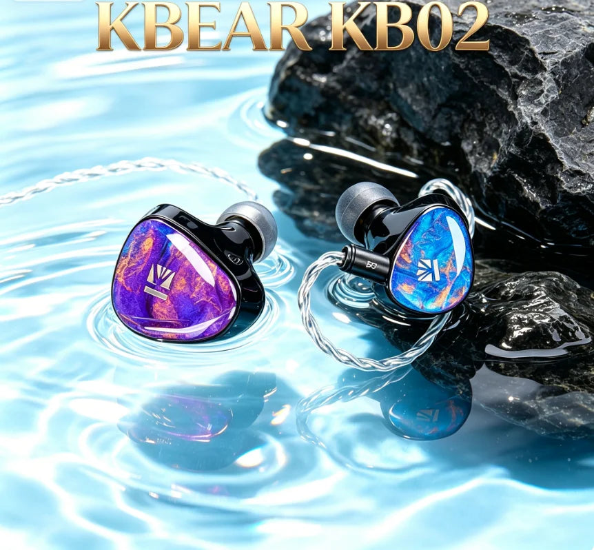 In Ear Monitor IEM KB02 KBEAR Bone Conduction Dynamic Driver Wired Earbuds Strong Bass HiFi for Musicians Stage Gaming