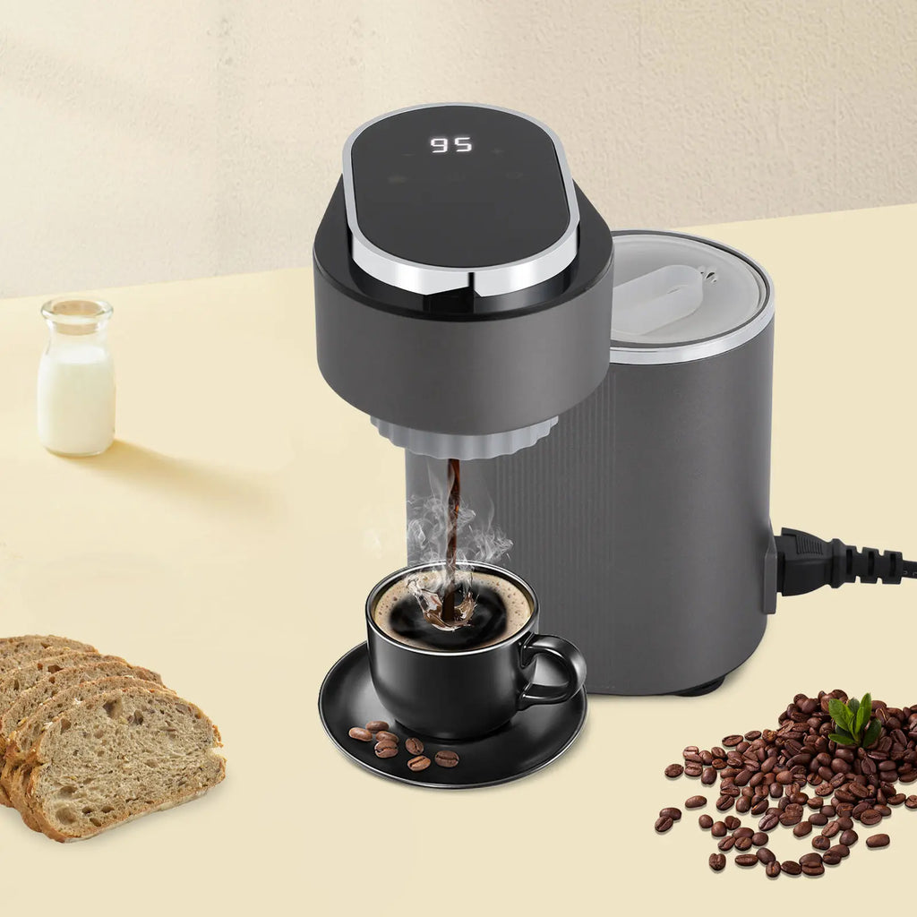 Mini Coffee Machine Travel Espresso Maker Coffee Latte Machine Temperature Adjustment Easy to Carry with Anti-slip Feet