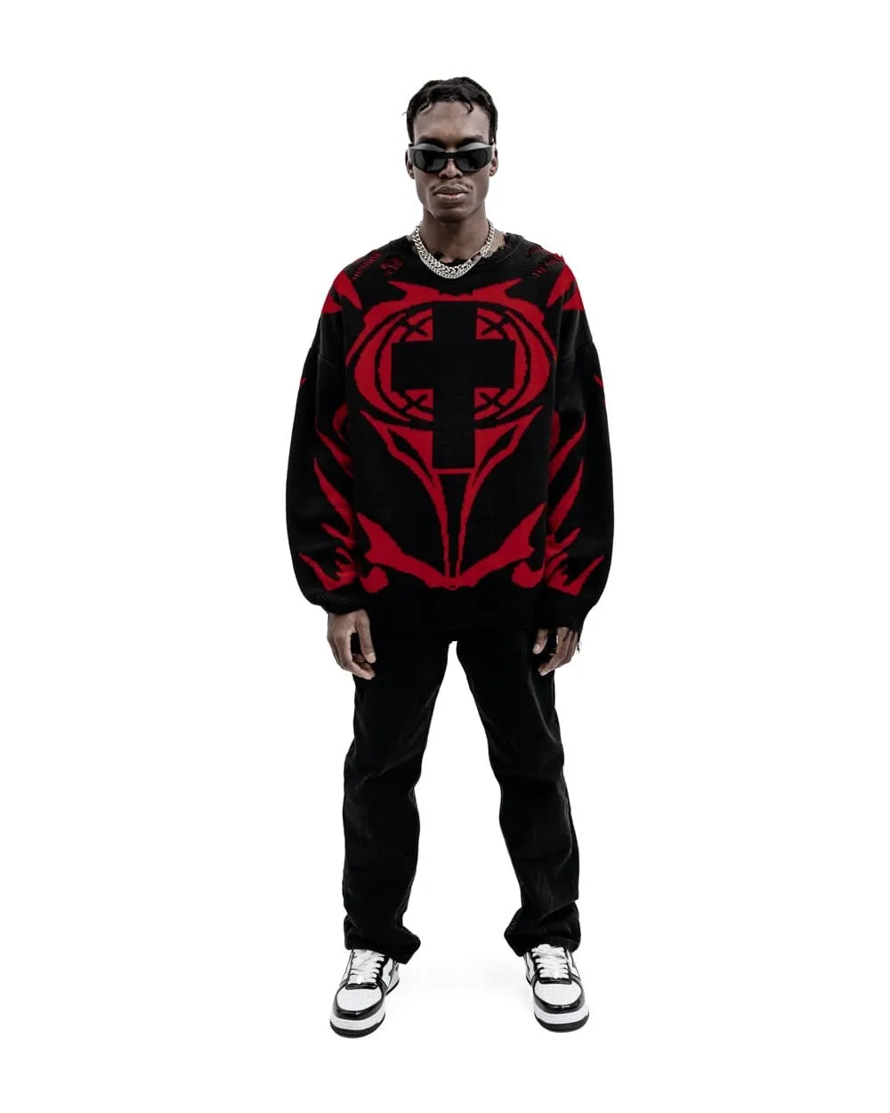 Sweater New Order Graphic Men Winter Pullover Knit Long Sleeve Tops Hip Hop Fashion Harajuku Jumper Coat Y2k Streetwear Clothing