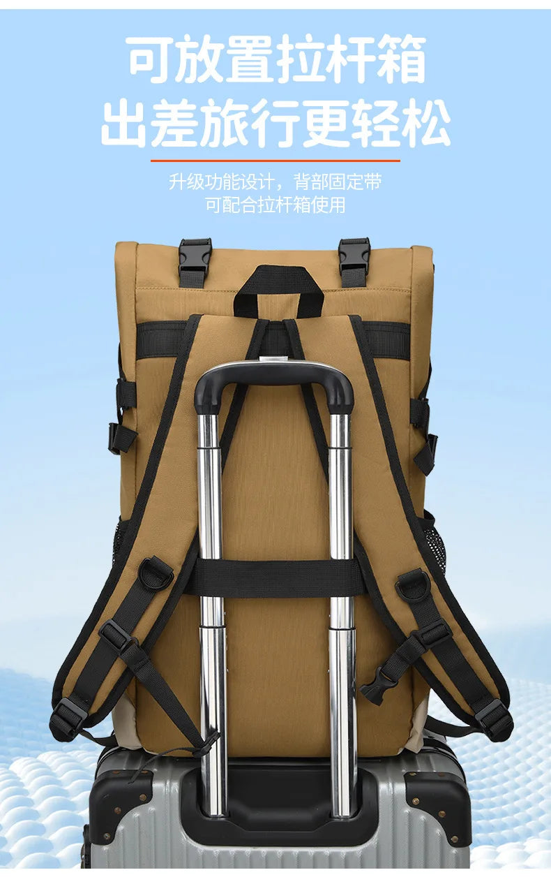 50L Travel Backpack for Women Men Large Capacity Waterproof Hiking Backpacks Multifunction 17.3 inch Laptop Bag Camping Backpack