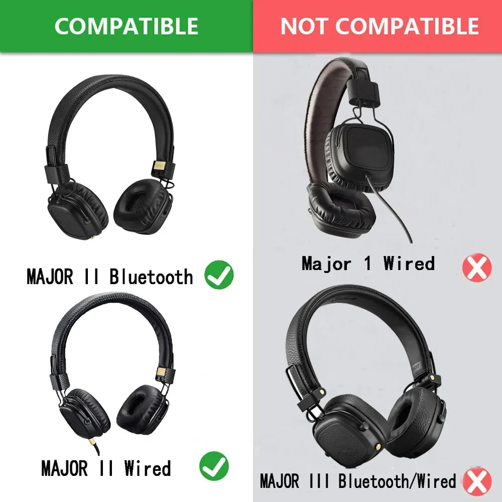 Major2 Headband or EarPad for Marshall Major ii 2 Headphone Replacement Ear Pads Cushions Ear Cover Pillow Earpads Head Band