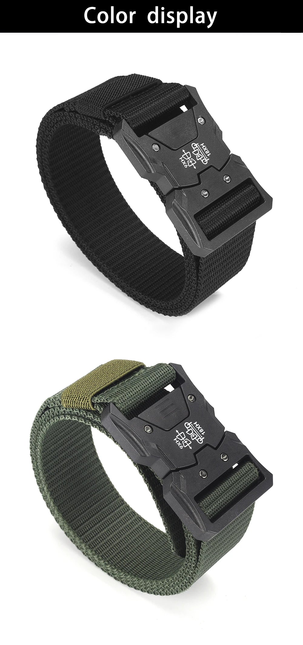 Versatile Men's Tactical Belts - Durable, Adjustable Quick Release Buckle Design - For Outdoor Sports Enthusiasts，For Men Women