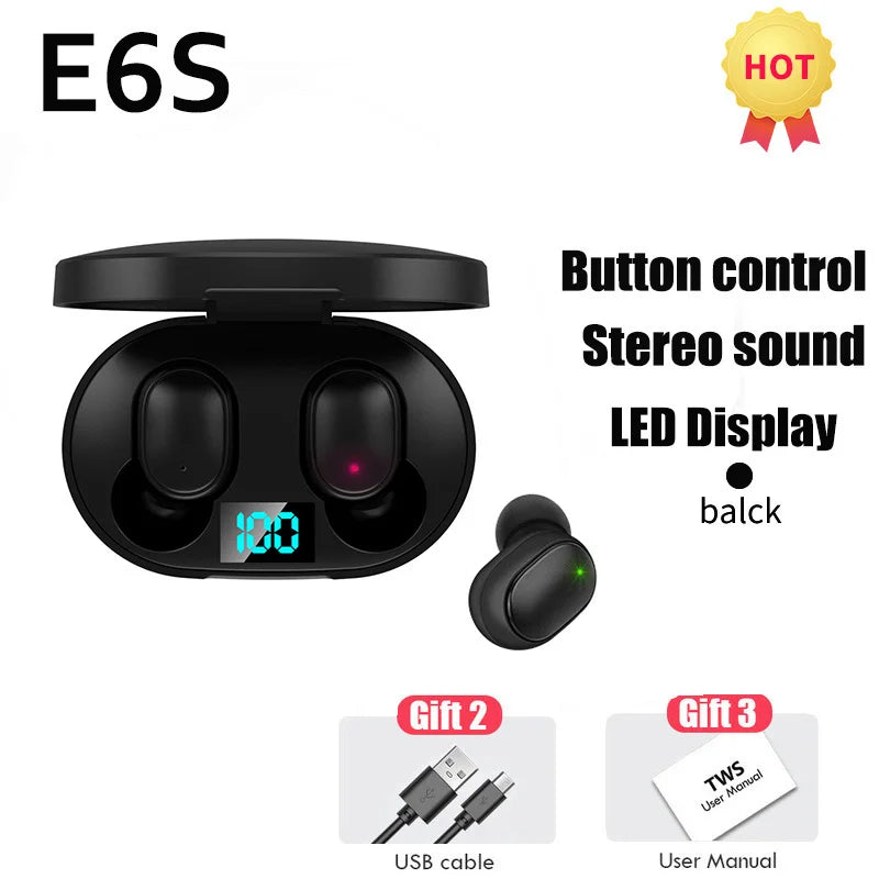 Wireless Bluetooth Headphone Over Ear HIFI Music Stereo Headset Noise Reduction Sport Earphone With Mic For iPhone Huawei Realme