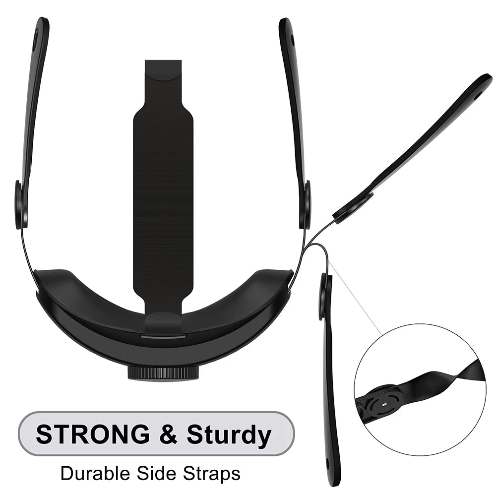 HUANDAI Design For Meta Quest 3/Oculus Quest 3 Elite Strap Adjustable Head Strap