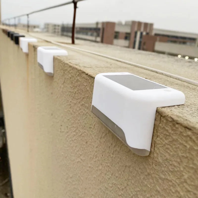 Outdoor Solar LED Lights Railings Stairs Waterproof Fence Step Villa Landscape Lights for Courtyard Decoration