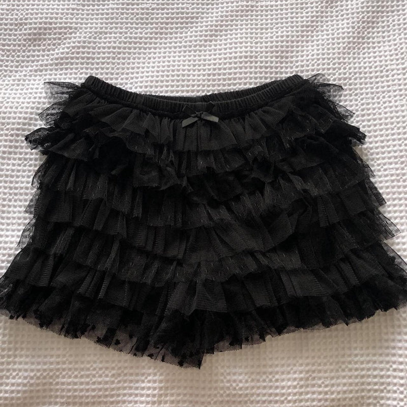 Coquette Y2K Fairy 00s Retro Kawaii Multi-layers Ruffles Bloomers Cutest Vintage Japanese Style Frill Lace Shorts Women Costume