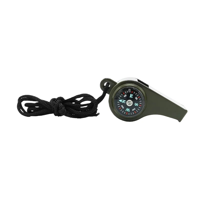3in1 Whistle with Compass Thermometer for Collection, Small Gift, Sports Competition, Motion Training Outdoor Activity Equipment