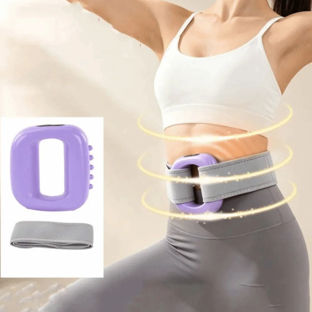 Portable Electric Fascia Massage Ring Ergonomic Fat Burning Electric Body Slimming Machine Adjustable Speed with Belt