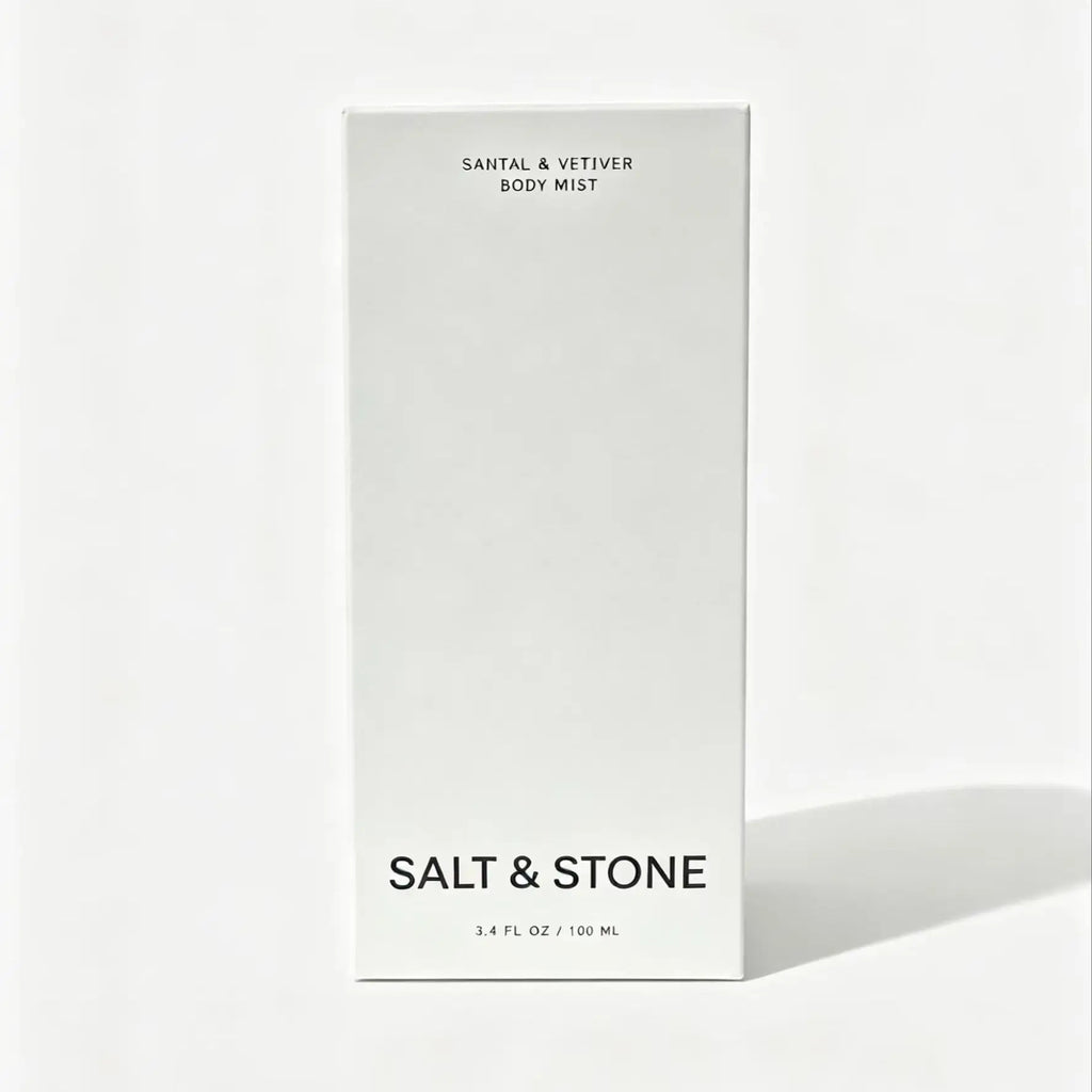 Salt & Stone Sandalwood & Vetiver  Men's & Women's Perfume  Glycerin & Red Algae Moisturizing Fragrance | Vegan, Non-Irritating 100ml
