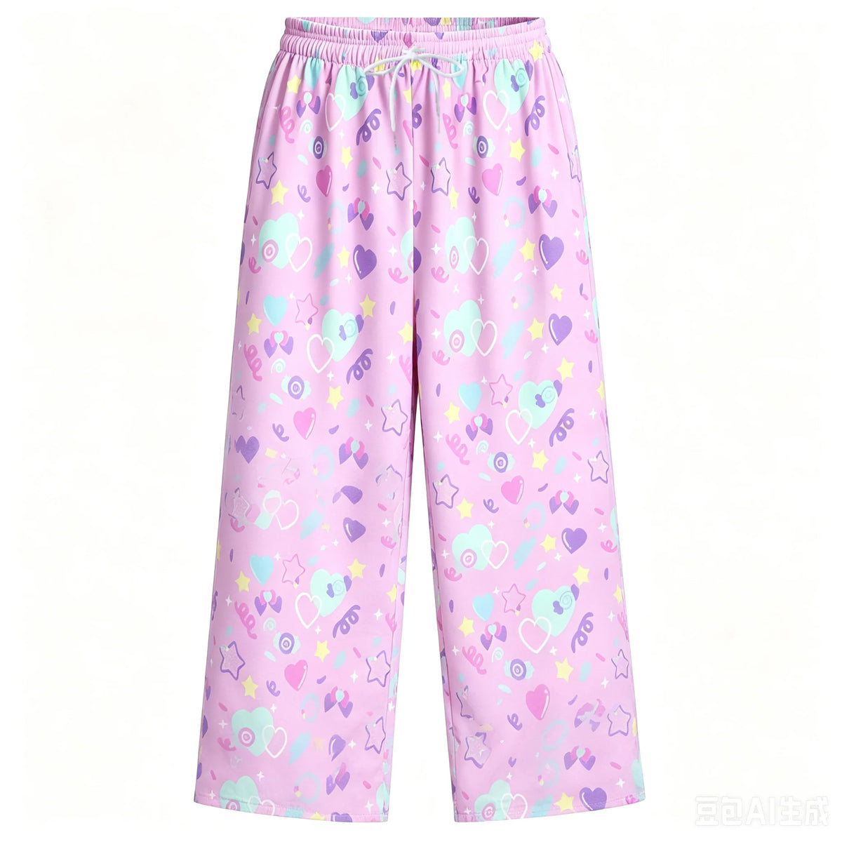 Dream Cute Retro Cartoon Printed Role Playing Pants Women's Extra Large Quick Drying Comfortable Pants Men and Women Children