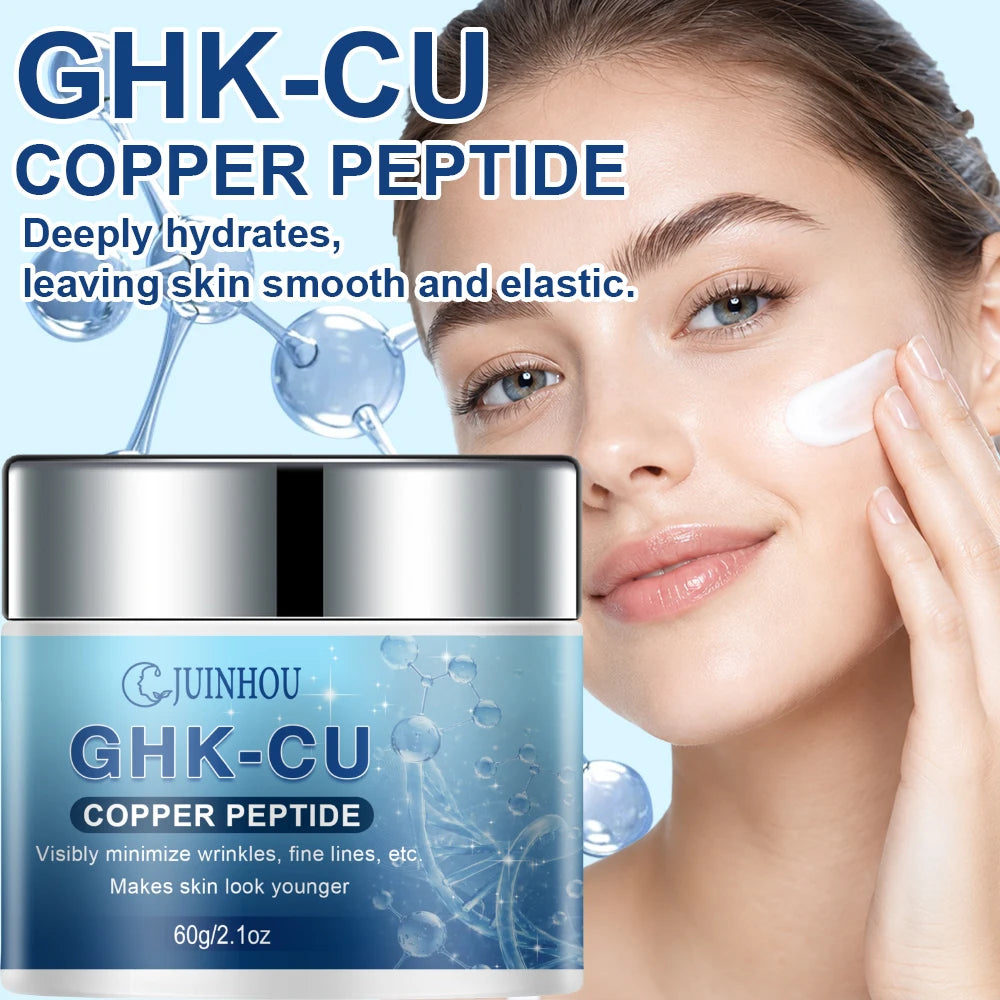 JUINHOU GHK‑CU Facial Cream Deeply Hydrates For All Skin Types Support Skin Elasticity Smooth Look Plump Skin Daily Face Skincar