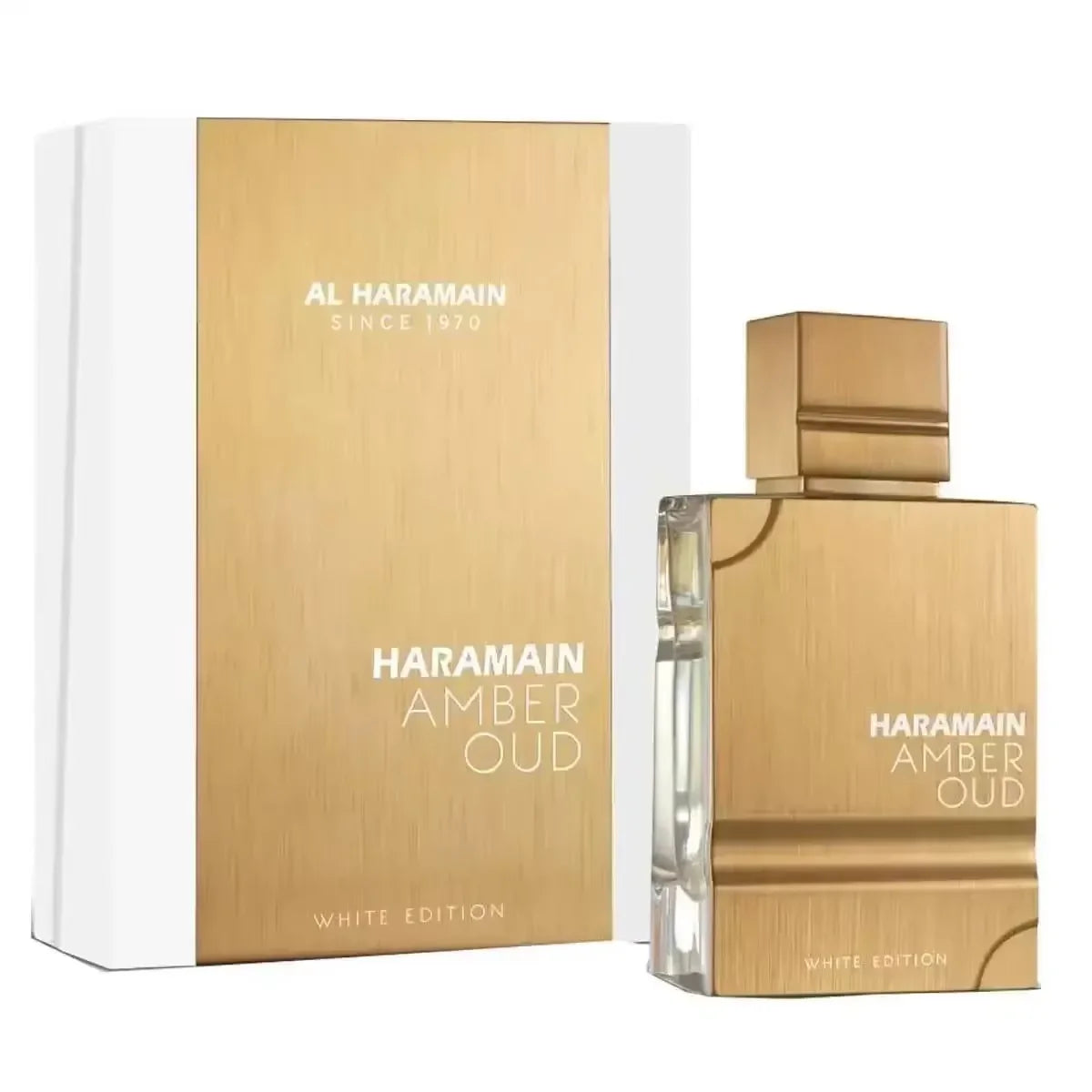 Luxury Amber Oud Gold White Edition Perfume Spray, Premium Long Lasting Eau De Parfum for Men Women, Oriental Woody Fragrance Sc