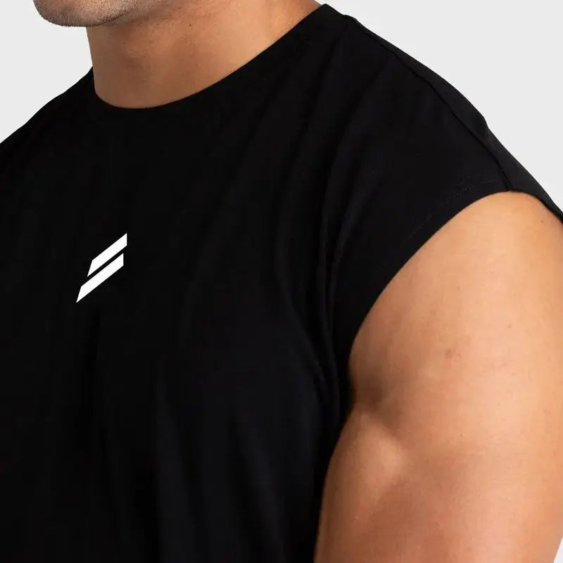 Summer Fitness Sports Tank Top Men's Breathable Loose Fit Training Sleeveless T-shirt Quick Drying vest male Fitness Clothing
