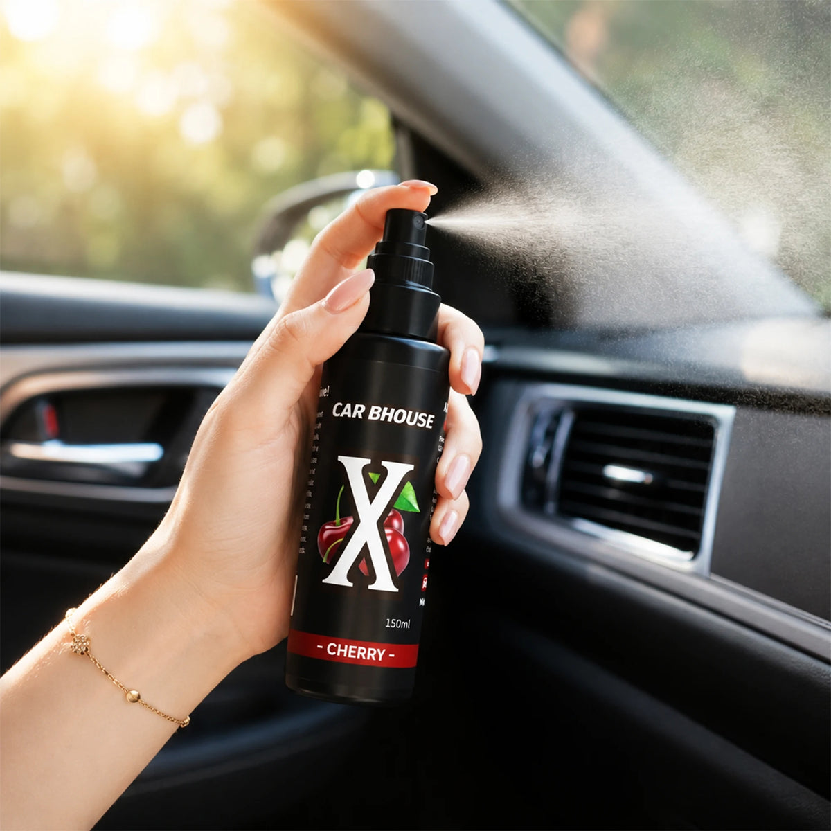 Flower Fruit Scent Car Fragrance Spray, 5.07oz/150ml Large Capacity, Long Lasting Fragrance, Suitable for Car, Home, Hotel, Gift