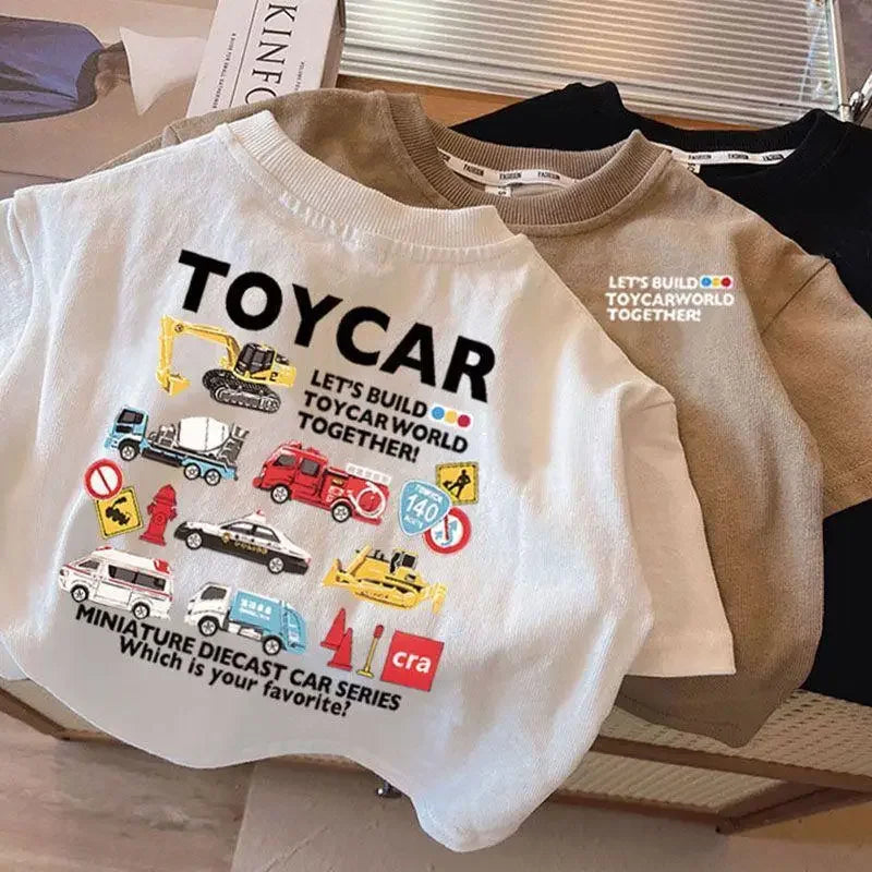 Best-selling Spring/Summer Children's Pure Cotton T-shirt - Fashionable, Soft and Comfortable Clothing for Boys and Girls