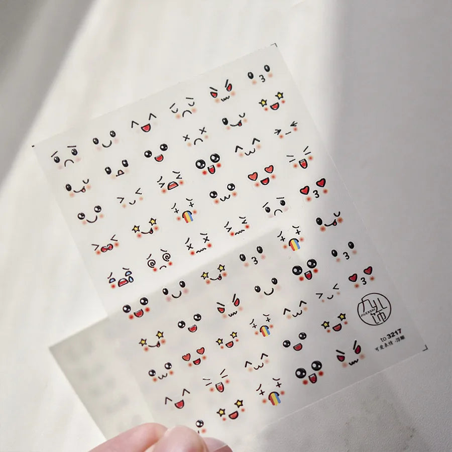 1pcs 5D Kawaii Penguin Nail Stickers Cartoon Animals Self Adhesive Nail Art Decorations Sticker Manicure Decals DIY Accessories