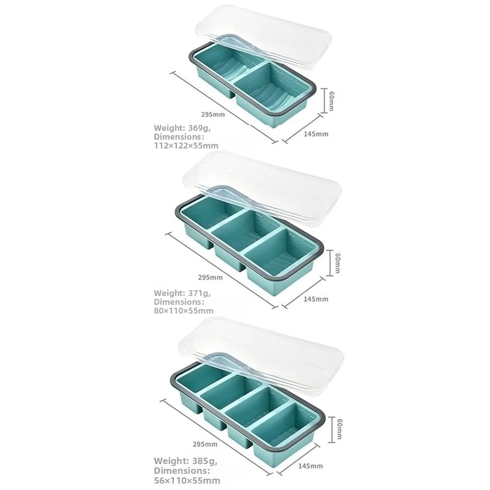 2/3/4 Grid Lunchbox Compartmentalized Wheat Straw Picnic Storage Boxs Durable Dinnerware Lunch Box