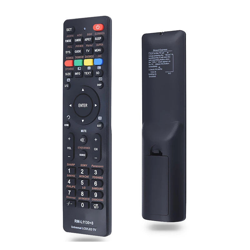 Universal Remote Control for Television RM-L1130+8 ABS Replacement Smart Television Soft Button English