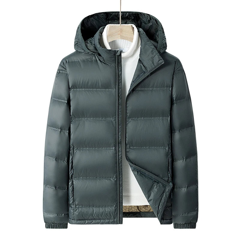 Men Winter Stand Collar Down Jacket Warm Windproof Coat Men Casual Lightweight Puffer Jacket Waterproof High Quality jacket Male