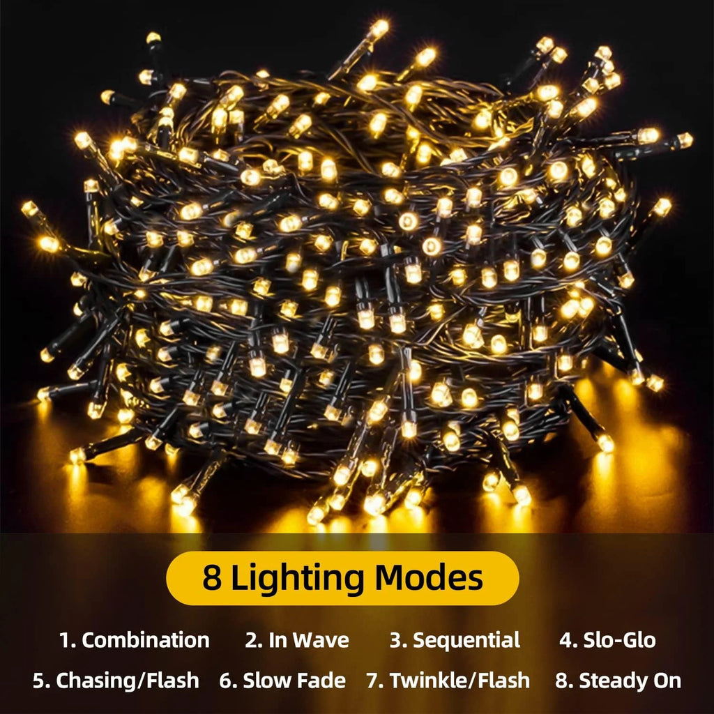 LED Outdoor Led Solar String Lights Fairy Light Solar Powered Garland Lights 8 Mode 22m Garden Wedding Decoration Waterproofn