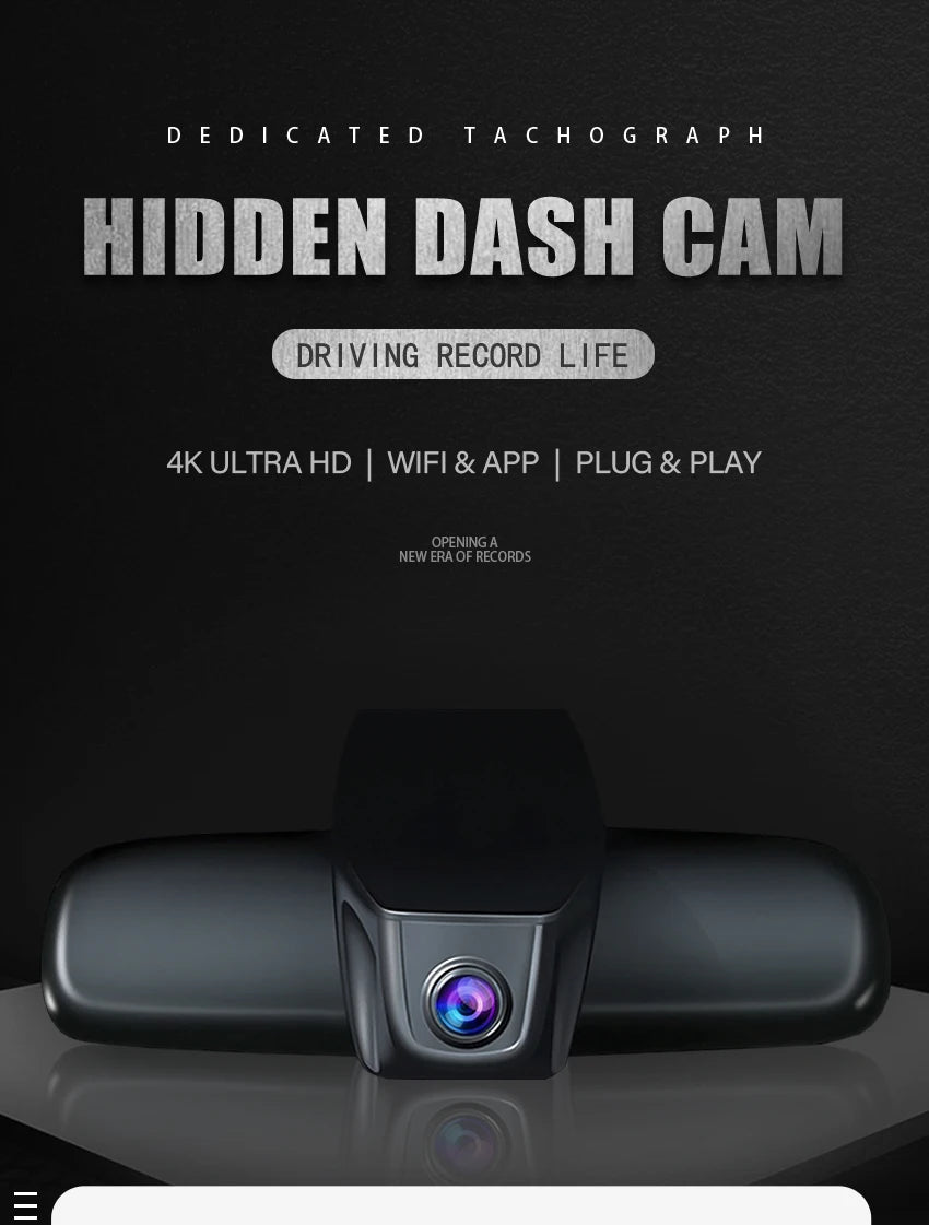 New! 4K UHD Plug and Play Car DVR Dash Cam Camera For Omoda 7 Omoda7 2025 2026 2027 Wifi Dashcam Customized Video Recorder