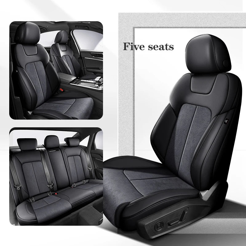 Custom Car Seat Cover 100% For Audi TT MK2 Q7 4L Q5 A7 A6 C7 Avant Auto Accsesories Interior 360 ° Surround Protector