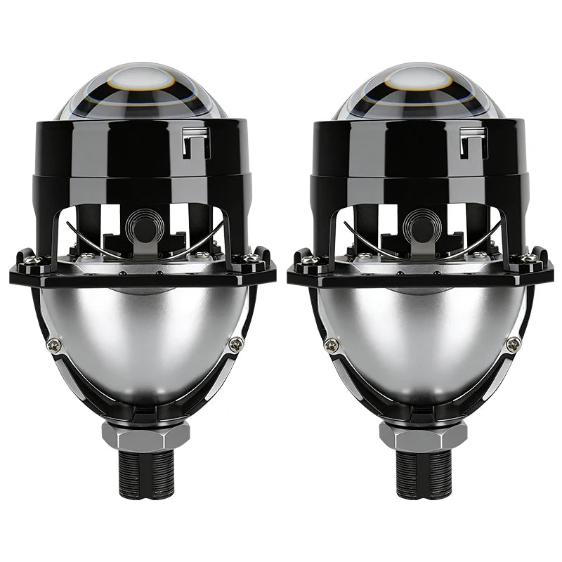 2.5 Inch Bi Led Projector Lens Led Light H4 H7 9005 9006 Car Headlight Bulb High Low Beam 6000K Diode 120W 40000LM Turbo Tuning