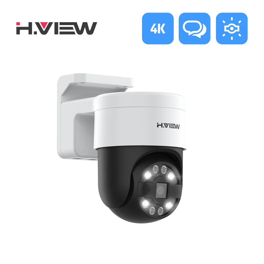H.View Cctv Security Poe Ip Camera Ptz  5Mp 8mp 4K Dome Outdoor Audio Video Surveillance For Nvr System  Xmeye
