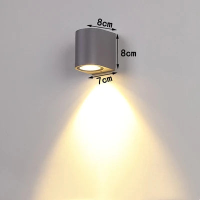 Tuya Smart LED Wall Light Up and Down RGB CCT Outdoor Bluetooth/WIFI APP Control GU10 Bulb Exterior Garden Porch Sconces Lamp