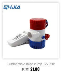 Automatic Boat Submersible Bilge Pump 12V 24V Volt DC Electric Marine Water Pump Small Auto 6500GPH 750GPH 1100GPH With Switch