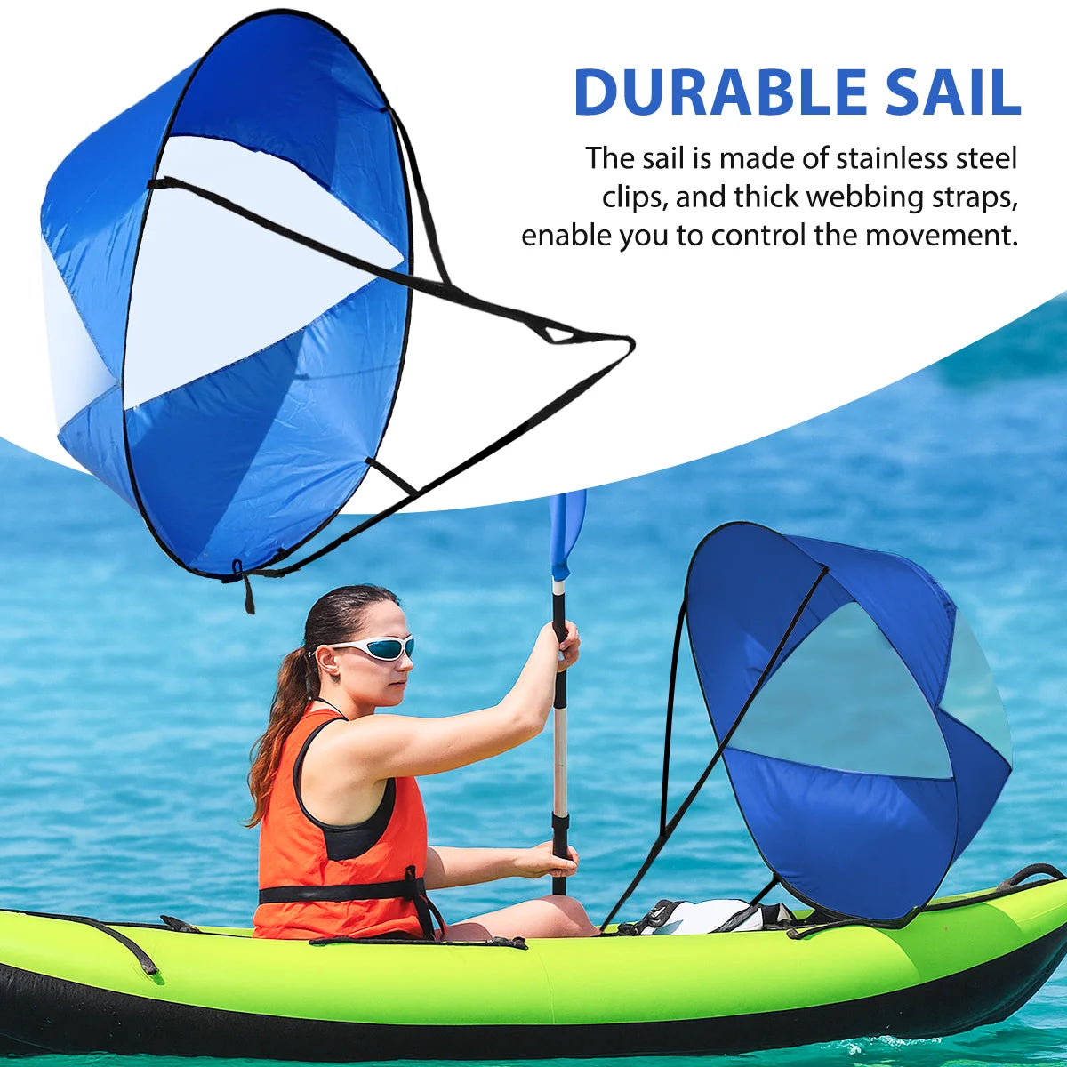 SUP Board Surf Wind Sail SUP Accessories 42Inch Kayak Paddle Foldable 5 Colors Surfboard Surf Water Sports Boat Accessories
