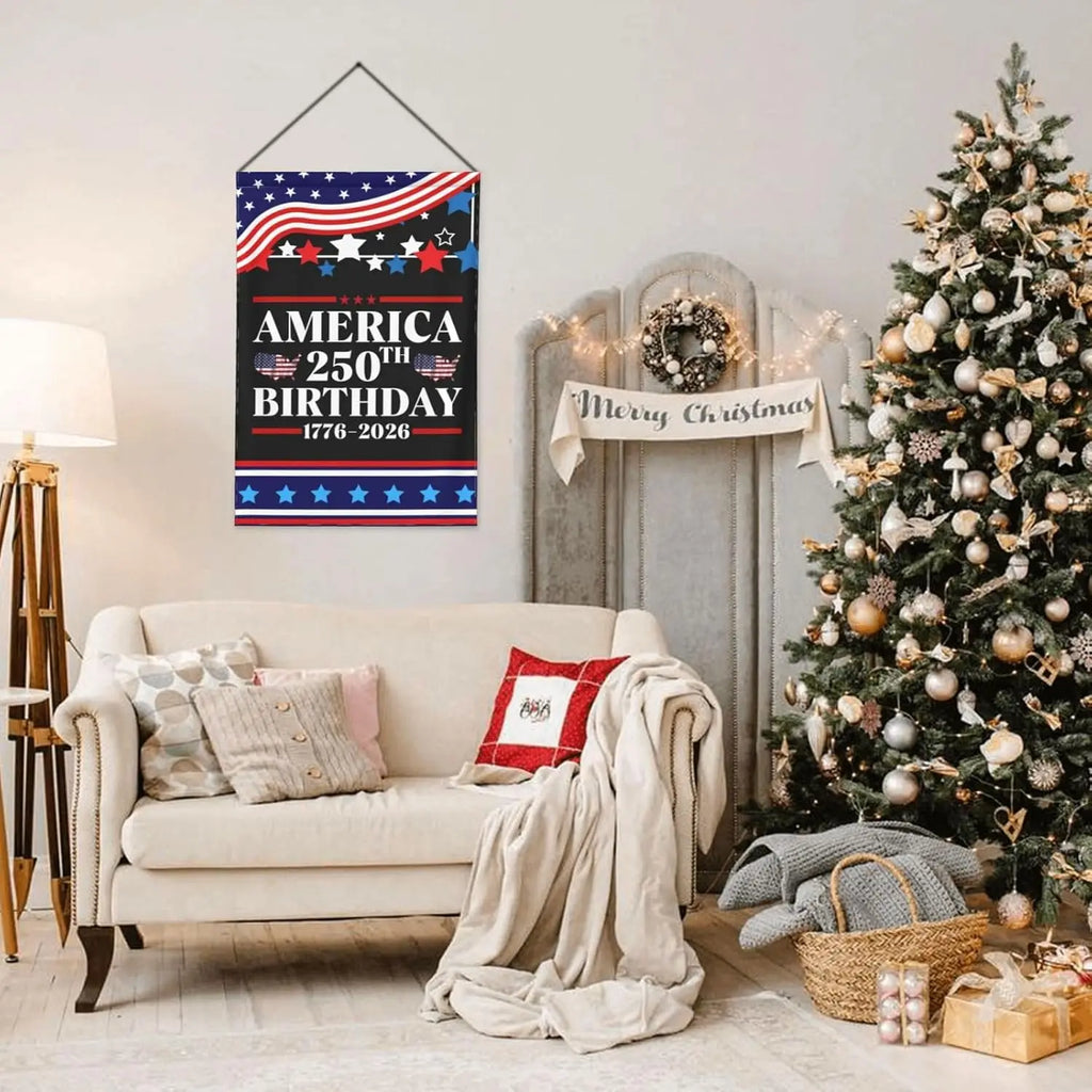 12x18 Double Sided America 250th Birthday Flag 1776 2026 America 250 Years Anniversary Garden Flag 12x18 Holiday Outdoor Dec GGL