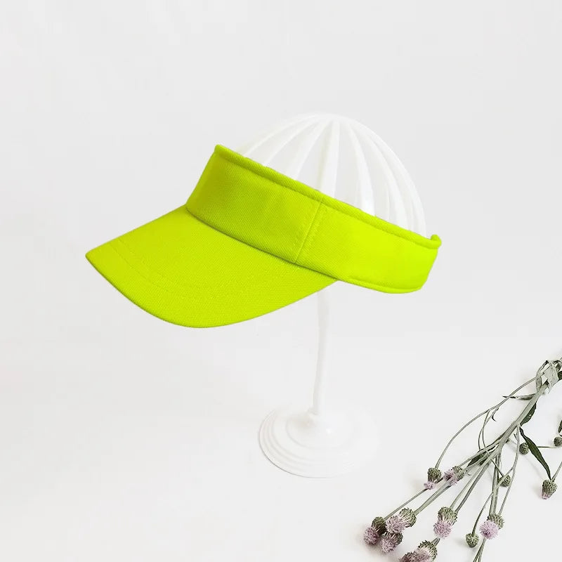 "Custom Logo Outdoor Sports Hats For Women Golf Tennis Caps Men Adjustable Running Sport Sports Sun Cap Headband Visor Beach Hat