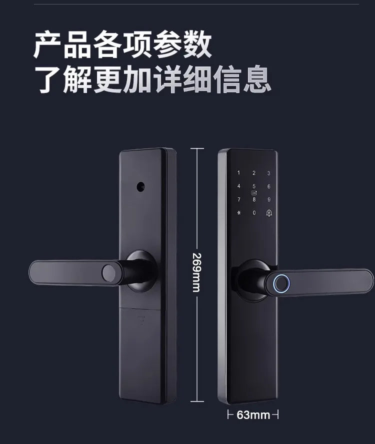 MOES Tuya ZigBee Smart Door Lock Indoor Password Fingerprint Remote Unlock Keycard Tamper Alarm Battery Powered Work With Alexa