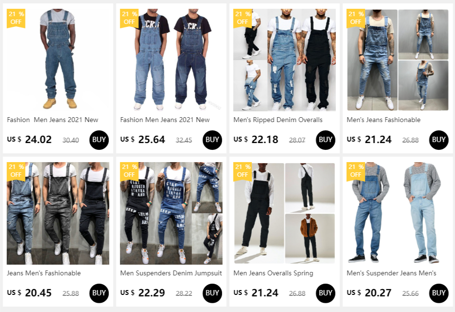 Men Suspenders Denim Jumpsuit Letters Denim Trousers Fashion Overalls Men's Ripped Denim Printed Jeans Men Streetwear