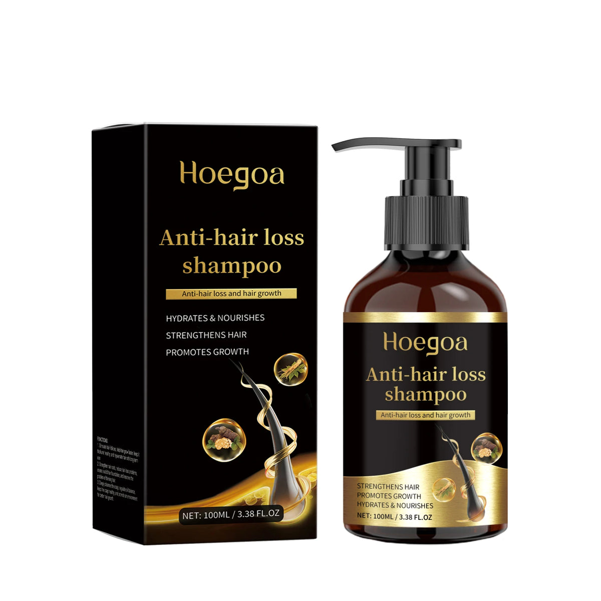 Ginseng Hair Shampoo Clean Scalp Improve Hair Quality Refreshing Oil Control Anti Dandruff Reduce Hair Loss Ginseng Shampoo